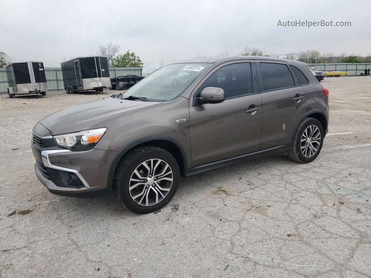 2017 Mitsubishi Outlander Sport Es Серый vin: JA4AP3AU3HZ042957