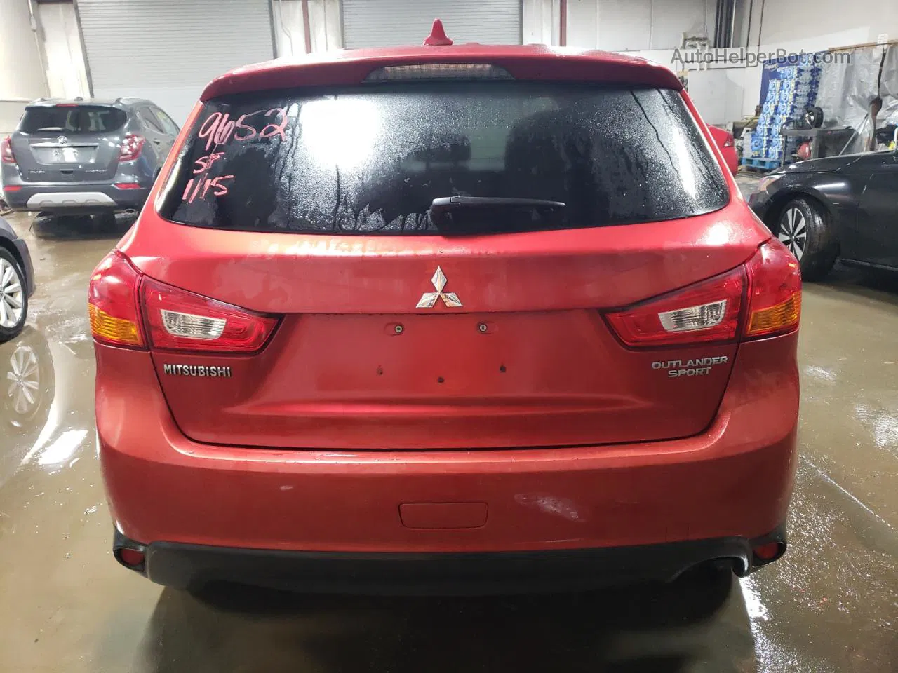 2017 Mitsubishi Outlander Sport Es Красный vin: JA4AP3AU4HZ000345