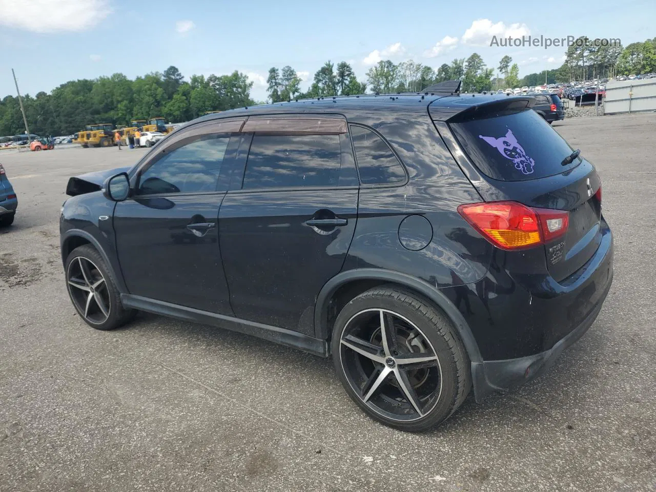 2017 Mitsubishi Outlander Sport Es Черный vin: JA4AP3AU4HZ005805