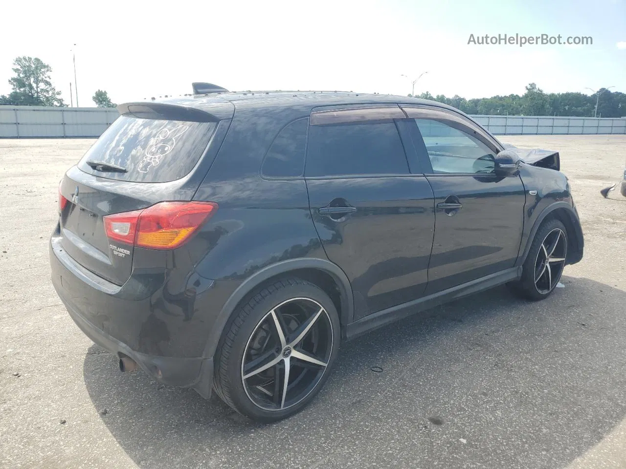 2017 Mitsubishi Outlander Sport Es Черный vin: JA4AP3AU4HZ005805