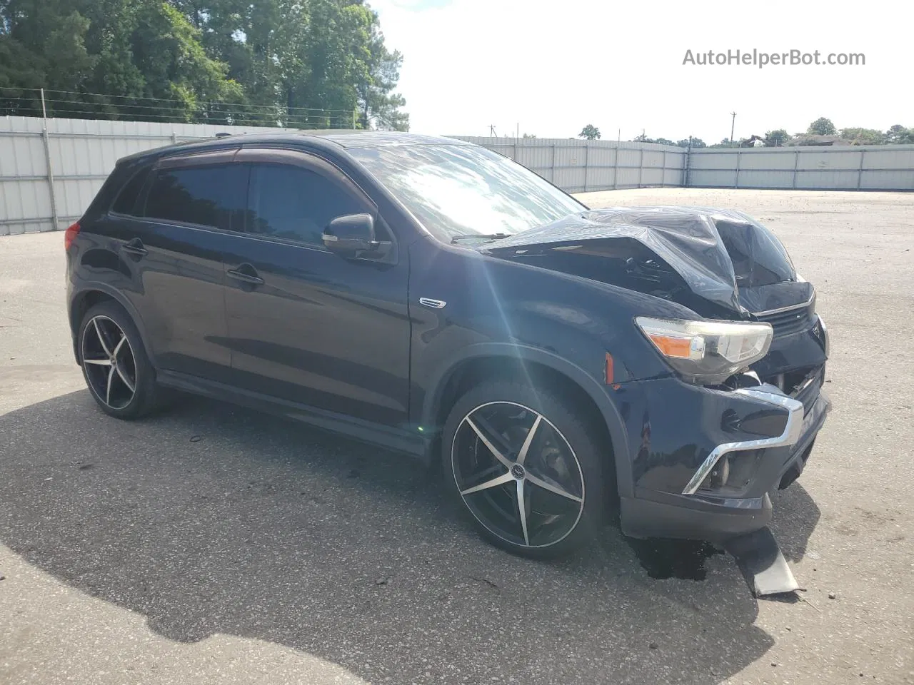 2017 Mitsubishi Outlander Sport Es Черный vin: JA4AP3AU4HZ005805