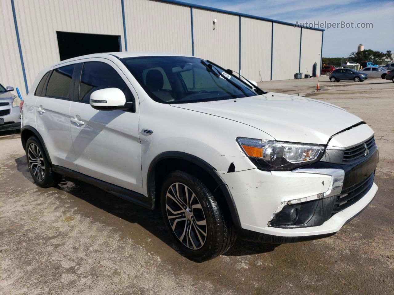 2017 Mitsubishi Outlander Sport Es White vin: JA4AP3AU4HZ024838