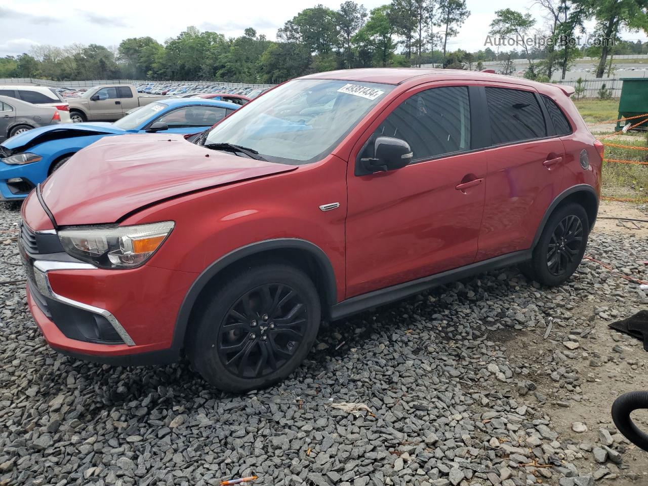 2017 Mitsubishi Outlander Sport Es Maroon vin: JA4AP3AU4HZ049724