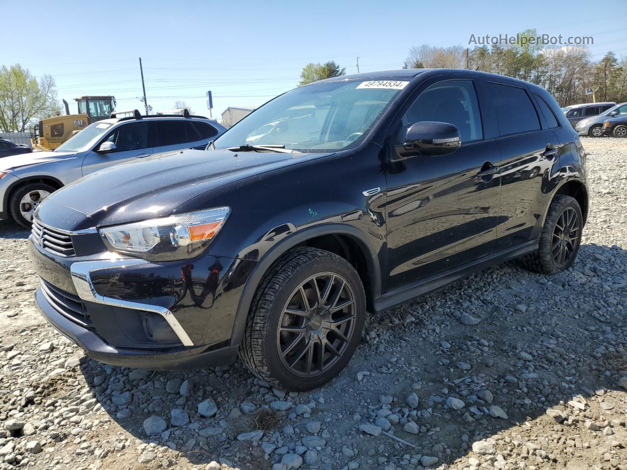 2016 Mitsubishi Outlander Sport Es Черный vin: JA4AP3AU5GZ024152