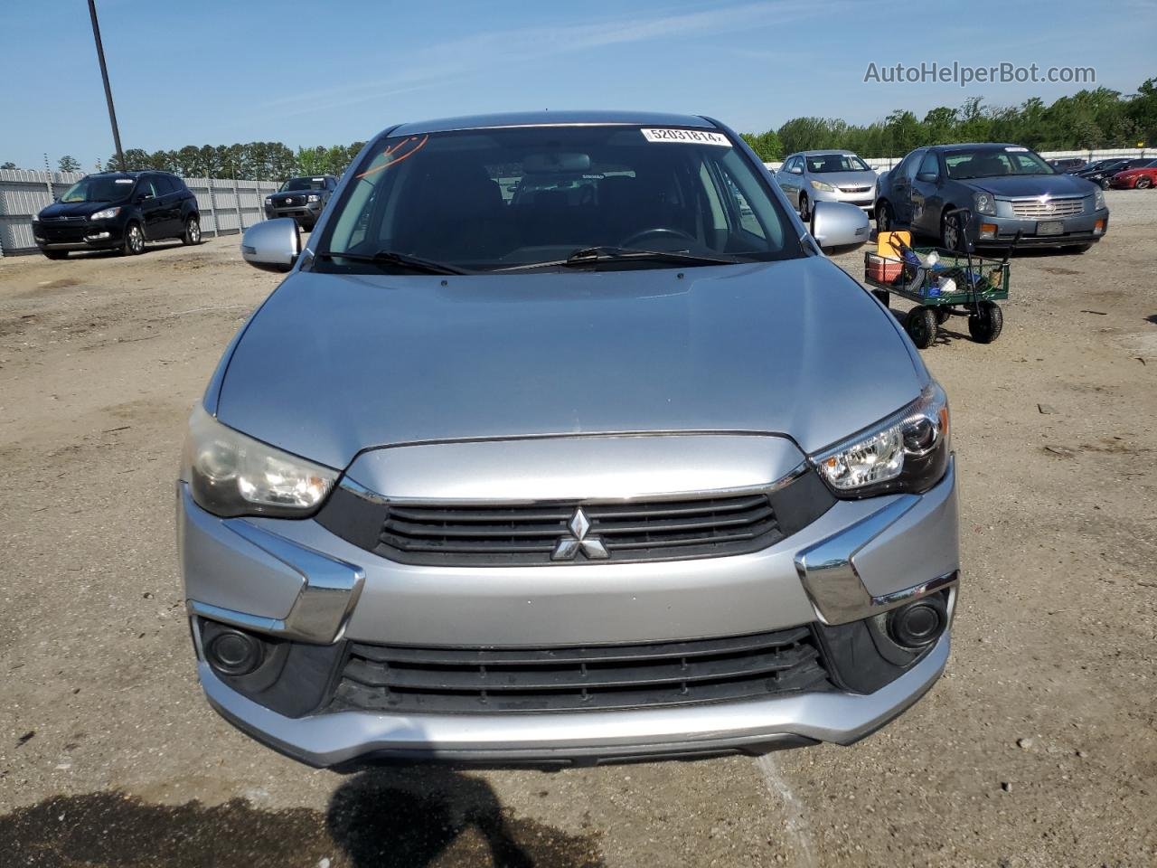 2016 Mitsubishi Outlander Sport Es Серебряный vin: JA4AP3AU5GZ049892