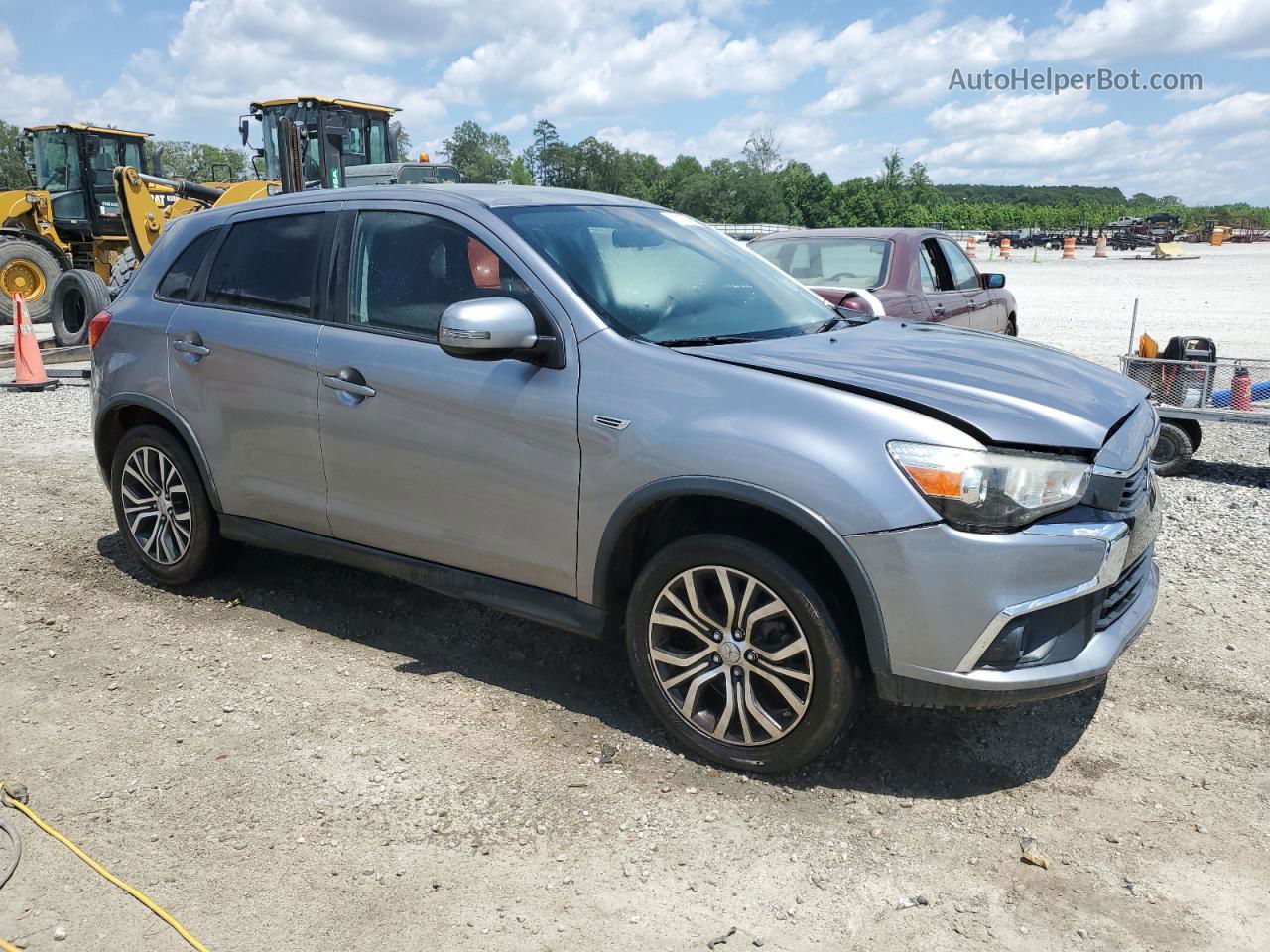 2017 Mitsubishi Outlander Sport Es Silver vin: JA4AP3AU5HZ005134