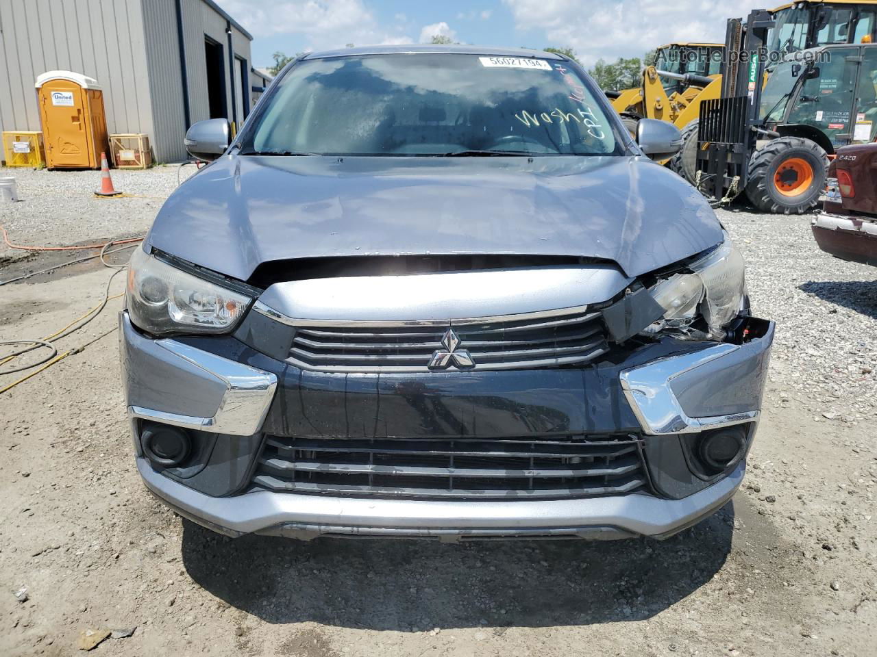 2017 Mitsubishi Outlander Sport Es Silver vin: JA4AP3AU5HZ005134