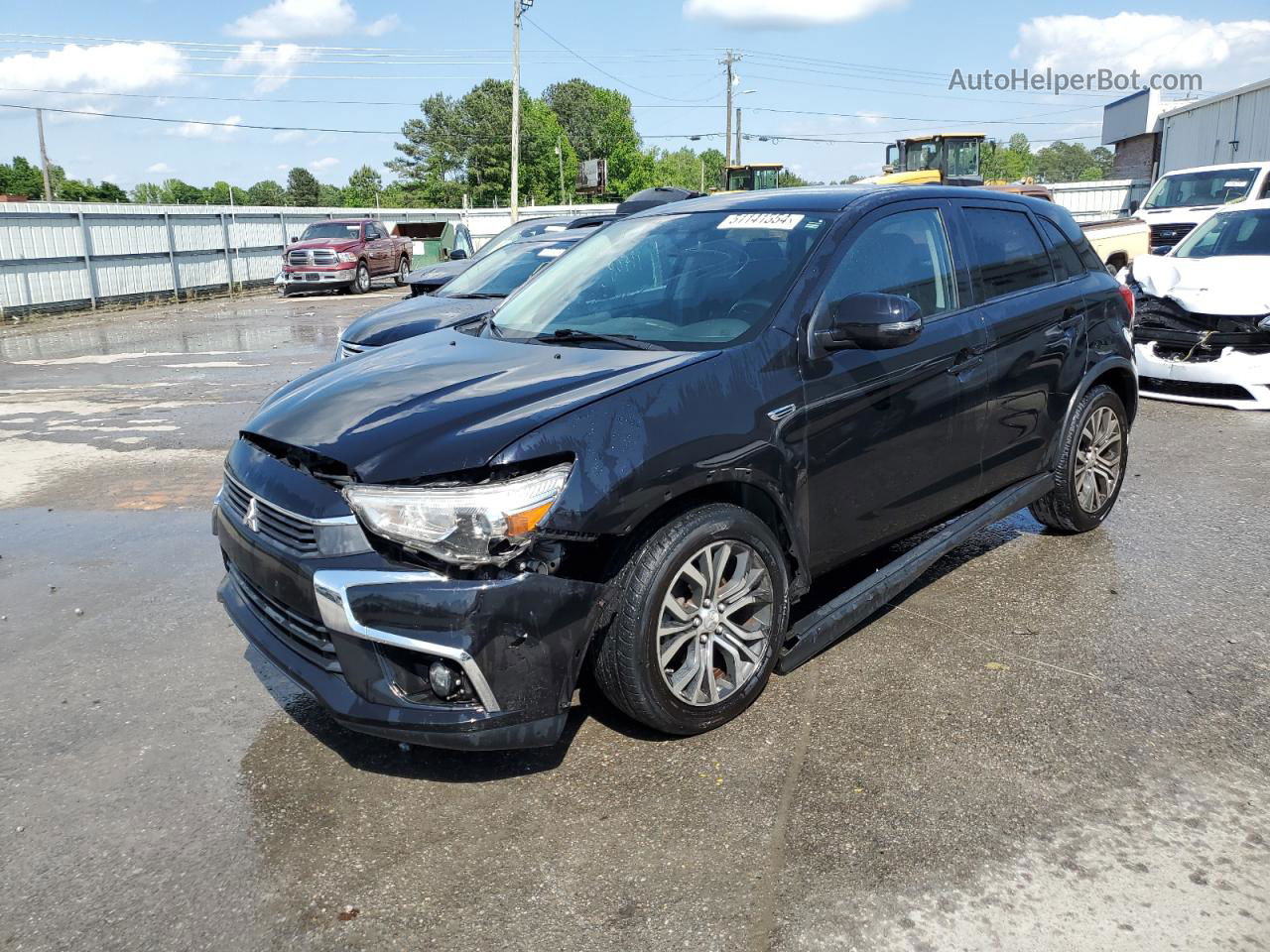 2017 Mitsubishi Outlander Sport Es Black vin: JA4AP3AU5HZ011967