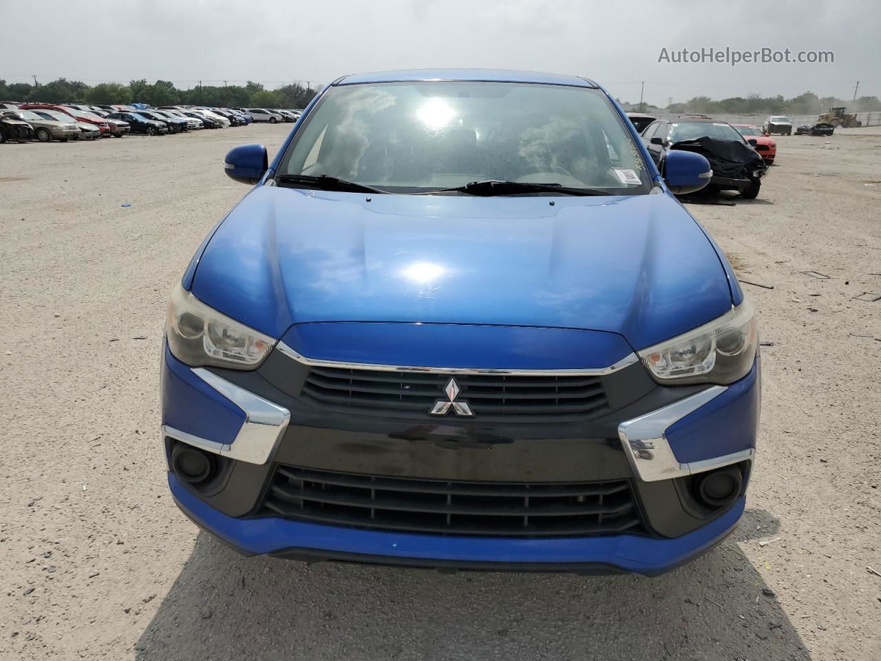 2017 Mitsubishi Outlander Sport Es Синий vin: JA4AP3AU5HZ013086