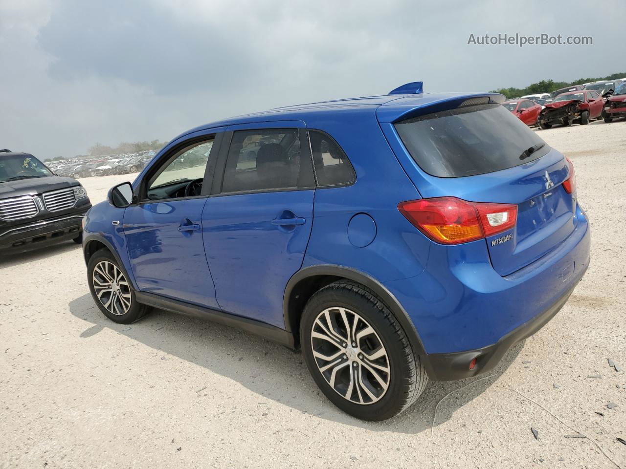 2017 Mitsubishi Outlander Sport Es Синий vin: JA4AP3AU5HZ013086