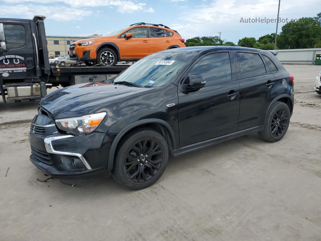 2017 Mitsubishi Outlander Sport Es Black vin: JA4AP3AU5HZ034892