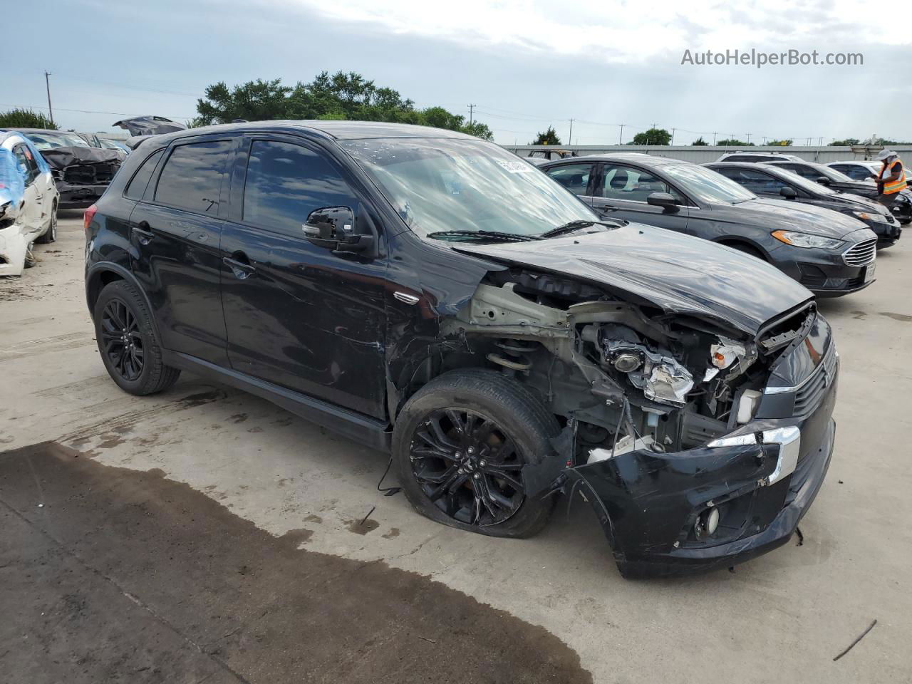 2017 Mitsubishi Outlander Sport Es Black vin: JA4AP3AU5HZ034892