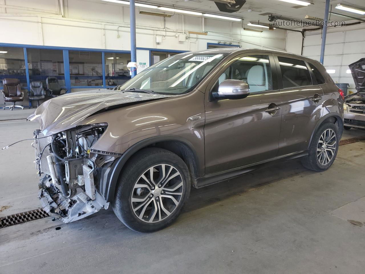 2017 Mitsubishi Outlander Sport Es Brown vin: JA4AP3AU6HZ014232
