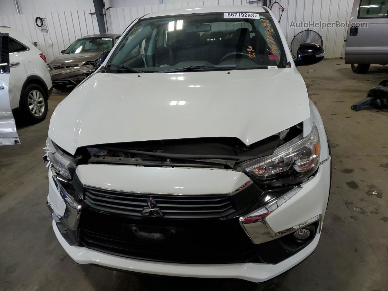 2017 Mitsubishi Outlander Sport Es White vin: JA4AP3AU7HZ048017