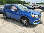 2017 Mitsubishi Outlander Sport Es Синий vin: JA4AP3AU7HZ048261