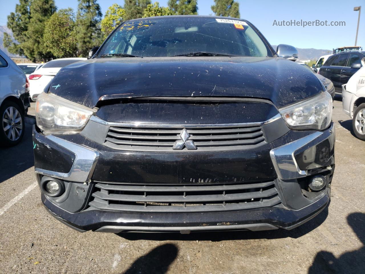 2017 Mitsubishi Outlander Sport Es Черный vin: JA4AP3AU8HZ002907