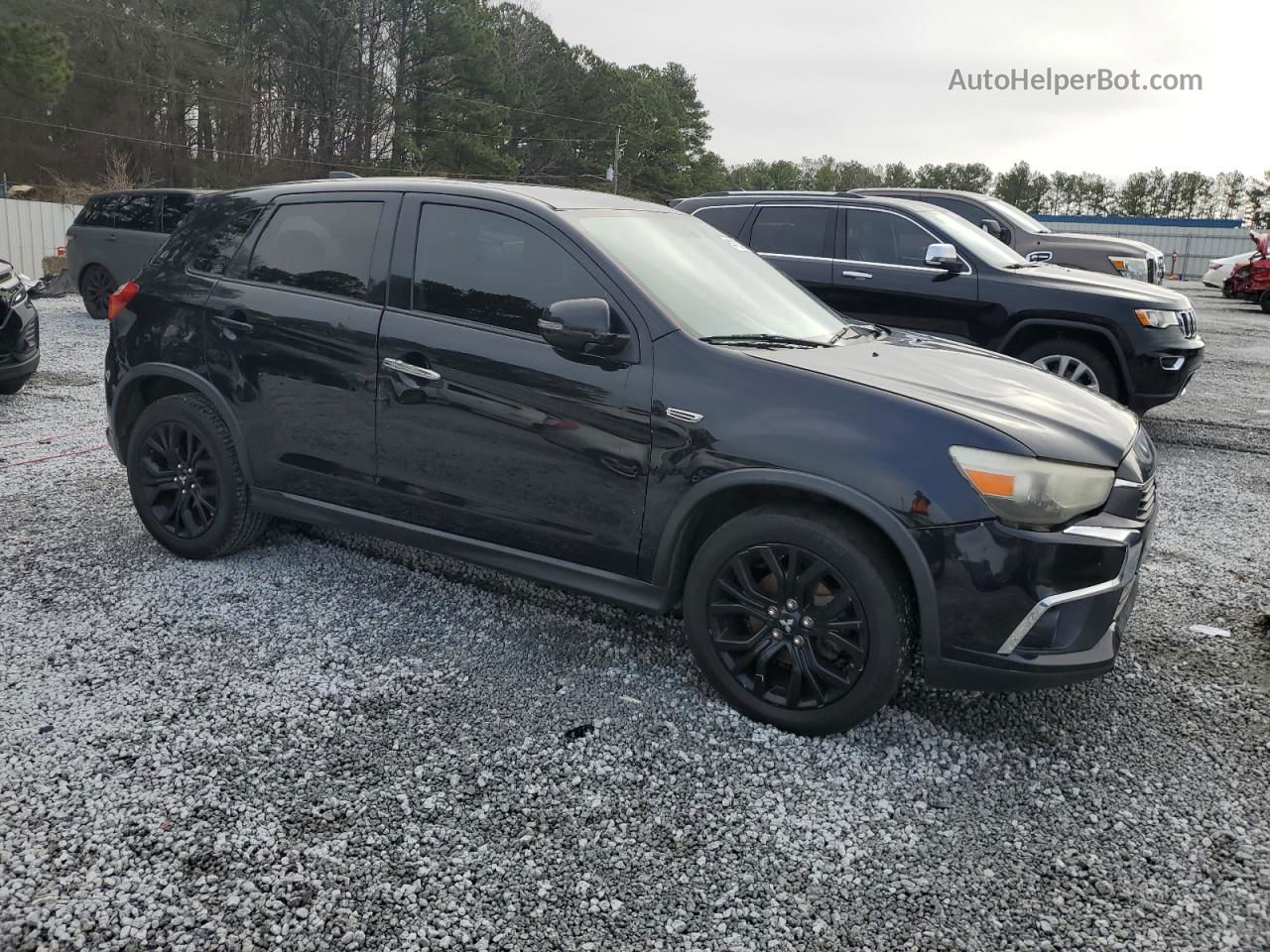 2017 Mitsubishi Outlander Sport Es Черный vin: JA4AP3AU8HZ038435