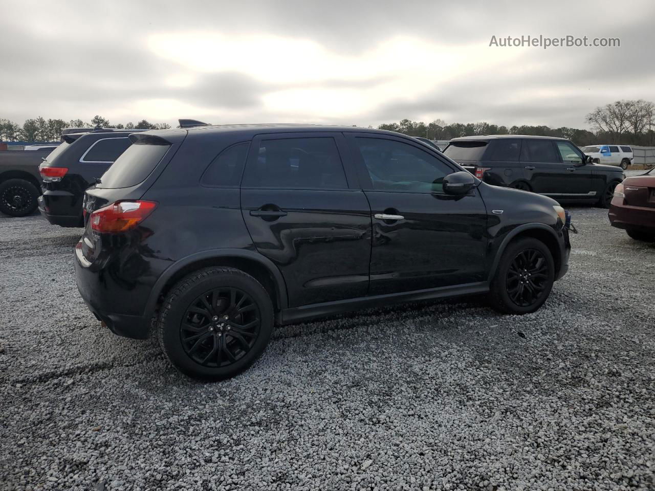 2017 Mitsubishi Outlander Sport Es Черный vin: JA4AP3AU8HZ038435