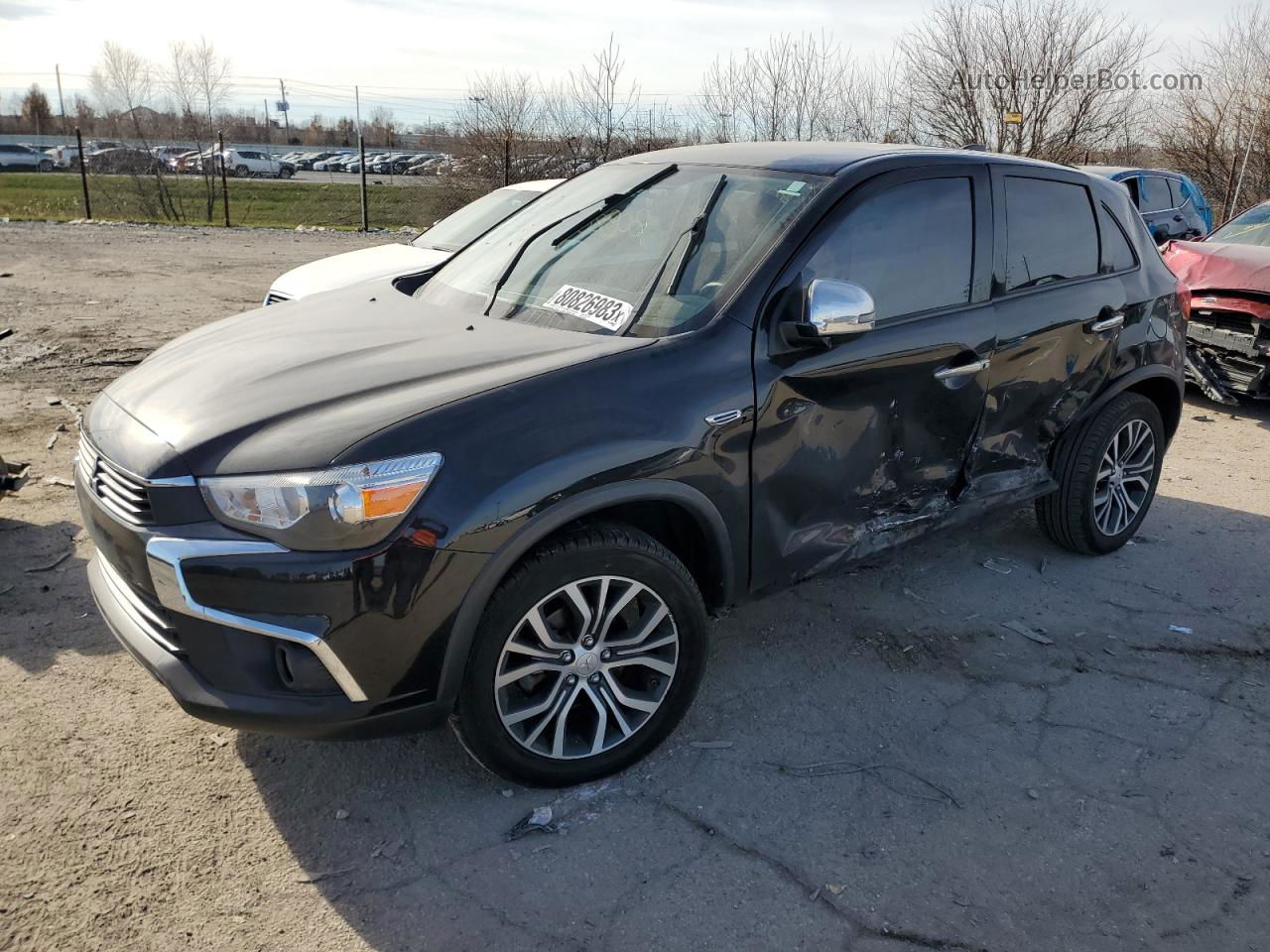 2017 Mitsubishi Outlander Sport Es Black vin: JA4AP3AU8HZ044249