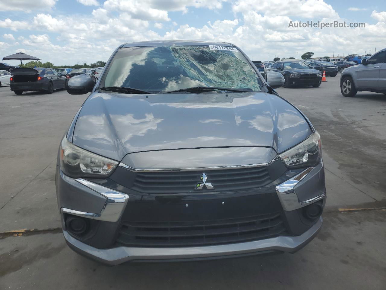 2017 Mitsubishi Outlander Sport Es Gray vin: JA4AP3AU8HZ050830