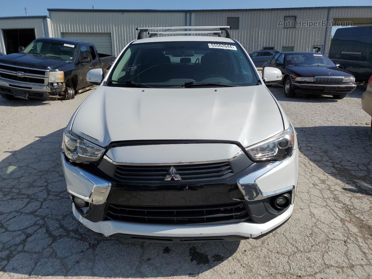 2017 Mitsubishi Outlander Sport Es White vin: JA4AP3AU8HZ051847