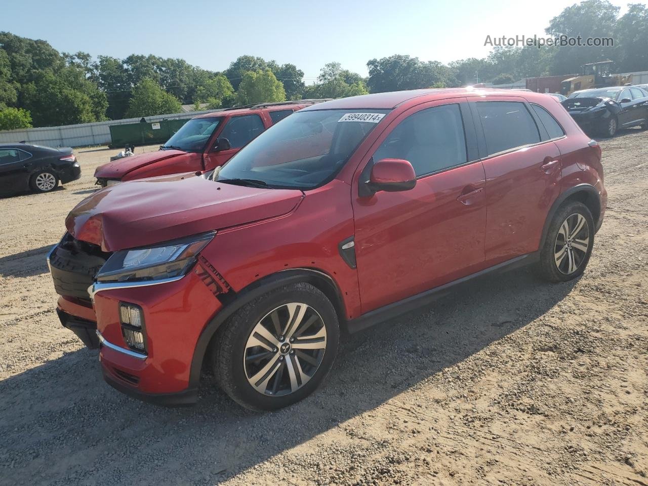 2020 Mitsubishi Outlander Sport Es Красный vin: JA4AP3AU8LU002587