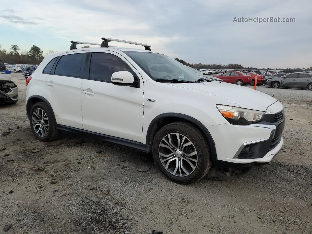 2017 Mitsubishi Outlander Sport Es White vin: JA4AP3AU9HZ023068