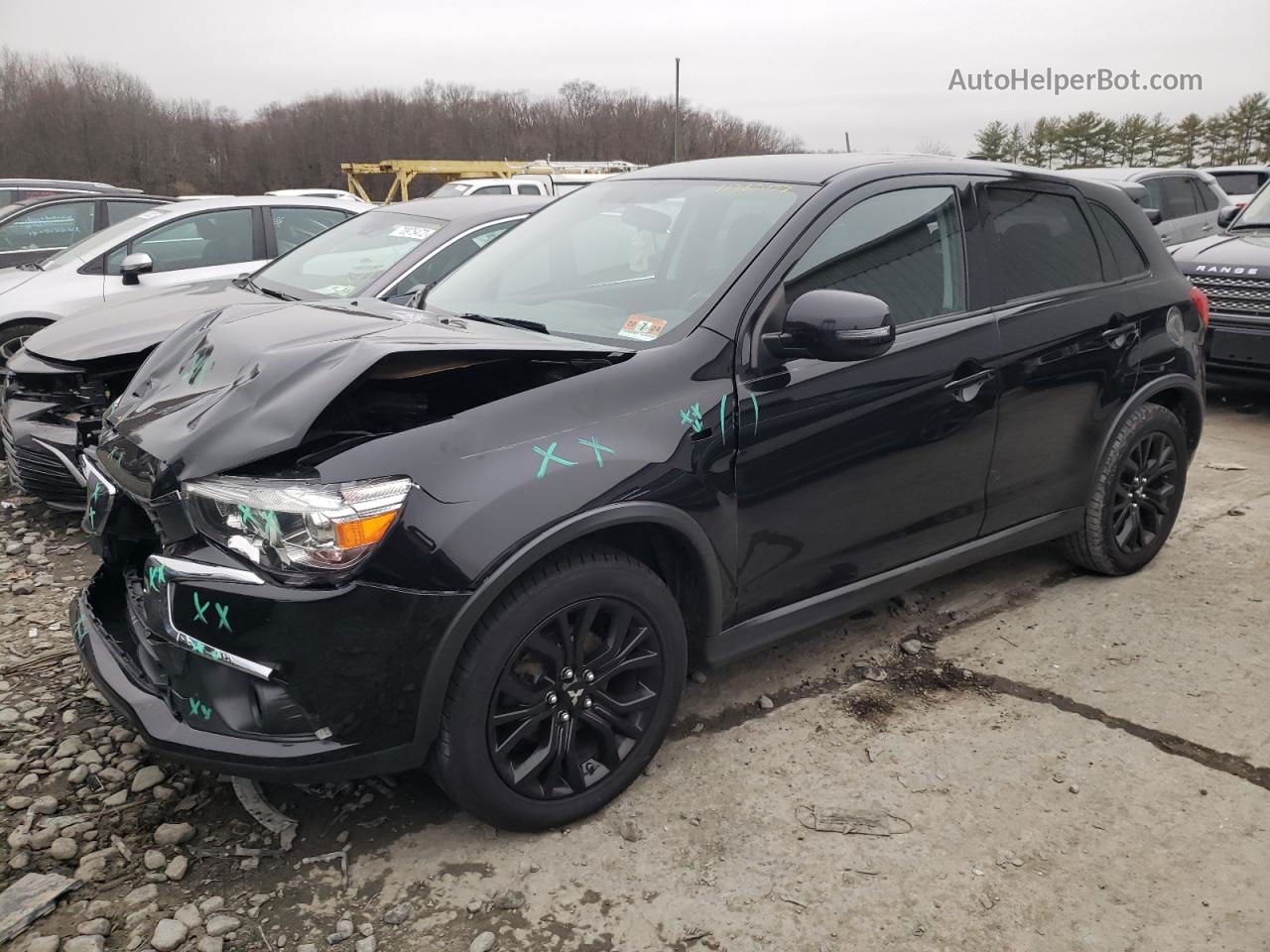 2017 Mitsubishi Outlander Sport Es Black vin: JA4AP3AU9HZ036905