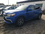 2017 Mitsubishi Outlander Sport Es Синий vin: JA4AP3AU9HZ045698