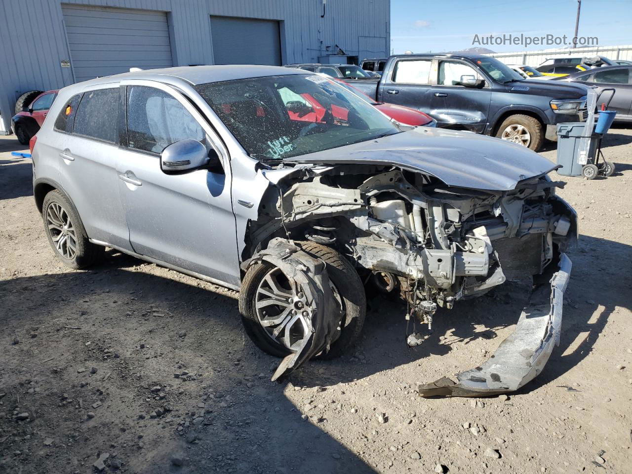 2017 Mitsubishi Outlander Sport Es Silver vin: JA4AP3AU9HZ047578