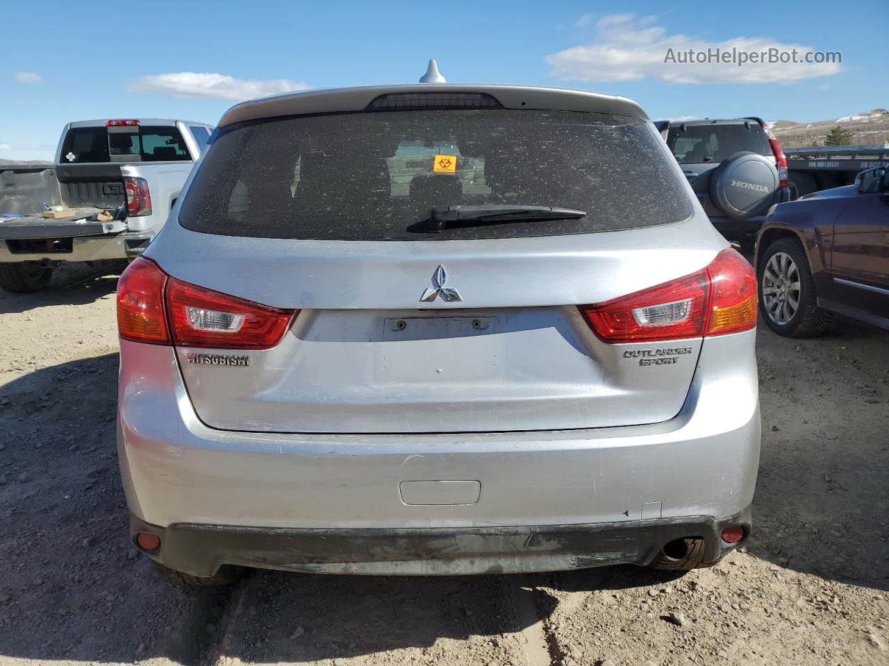 2017 Mitsubishi Outlander Sport Es Silver vin: JA4AP3AU9HZ047578