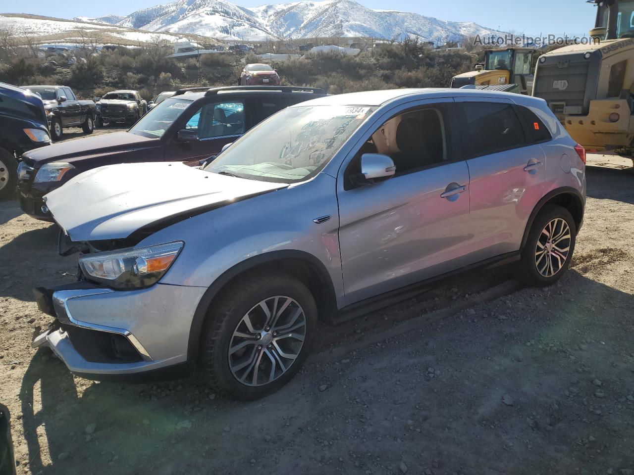 2017 Mitsubishi Outlander Sport Es Silver vin: JA4AP3AU9HZ047578