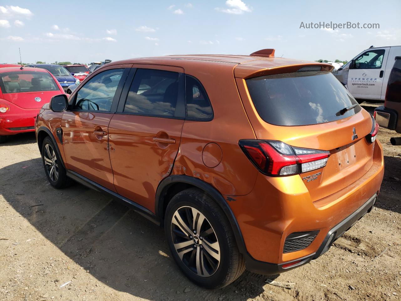 2020 Mitsubishi Outlander Sport Es Orange vin: JA4AP3AU9LU012481