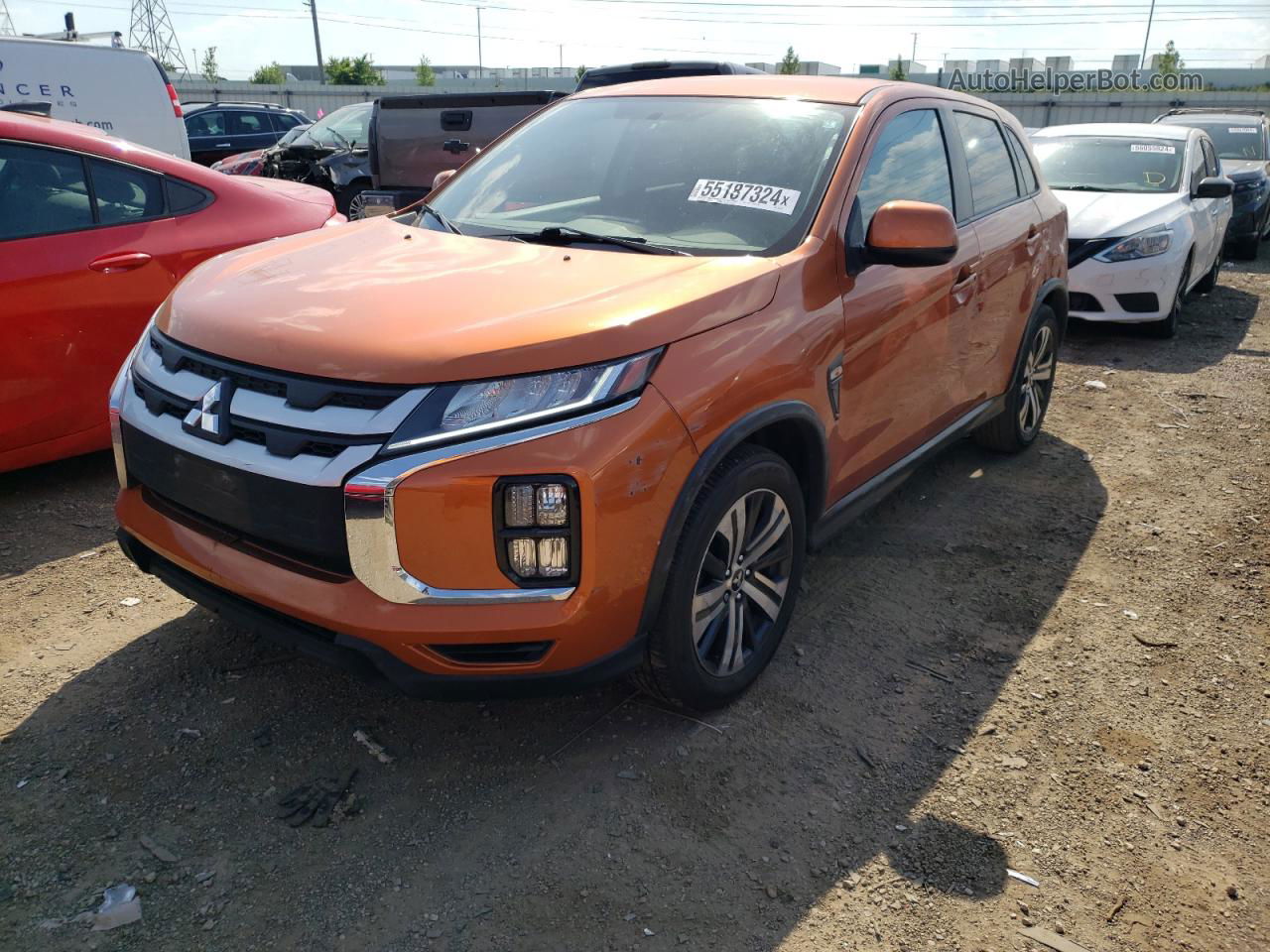 2020 Mitsubishi Outlander Sport Es Orange vin: JA4AP3AU9LU012481