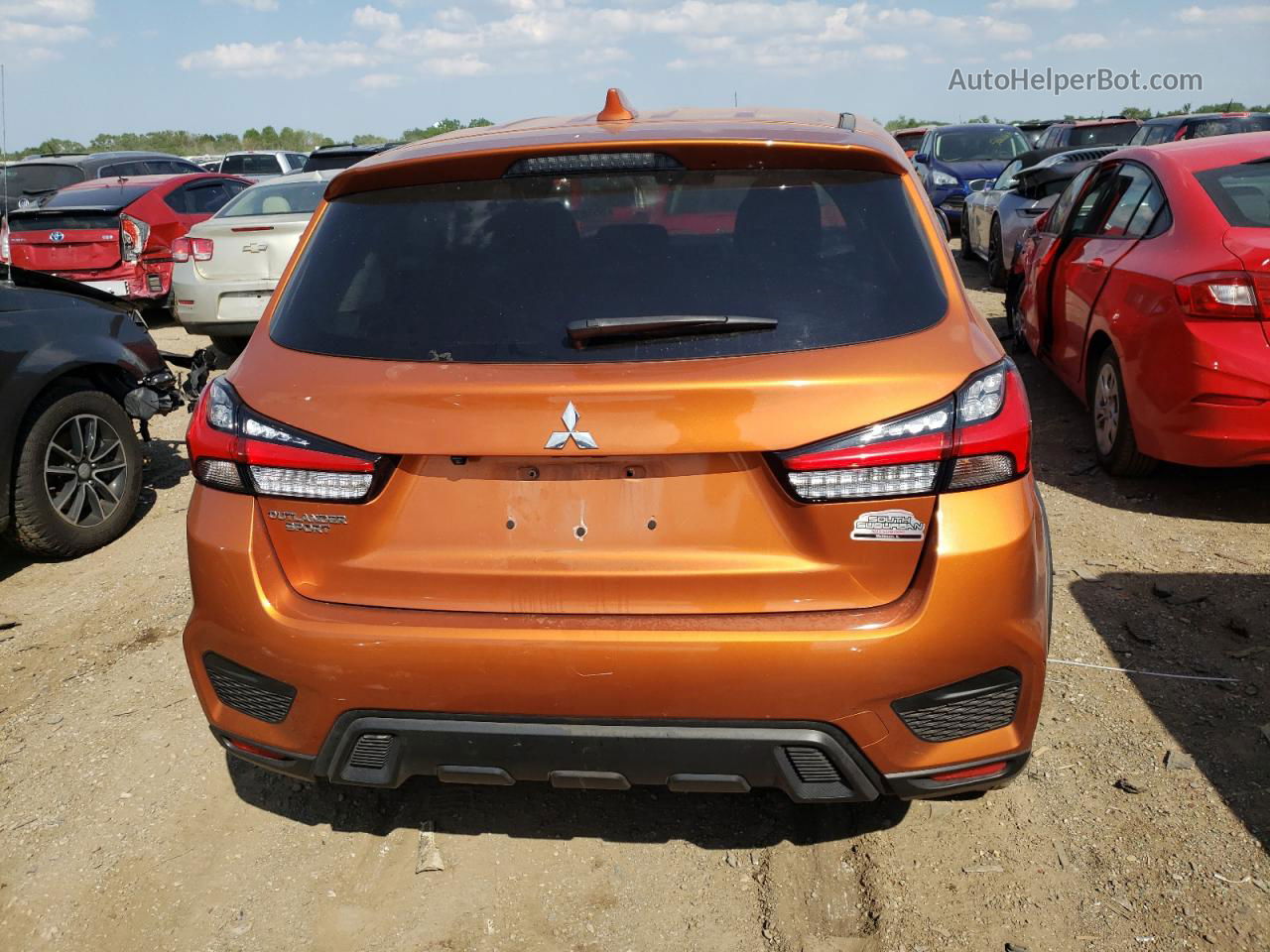 2020 Mitsubishi Outlander Sport Es Orange vin: JA4AP3AU9LU012481