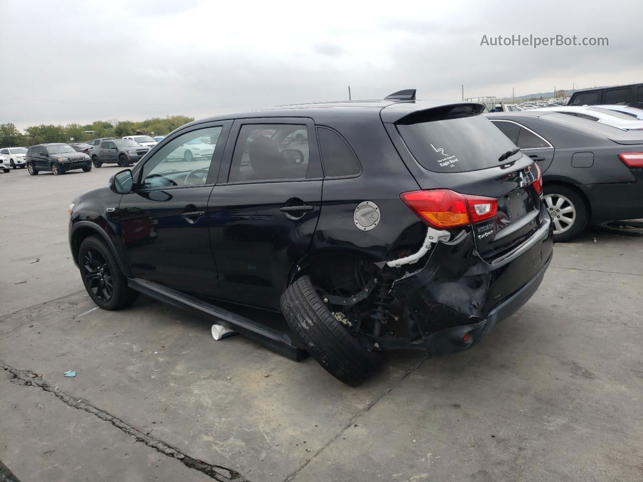 2017 Mitsubishi Outlander Sport Es Черный vin: JA4AP3AUXHZ035892