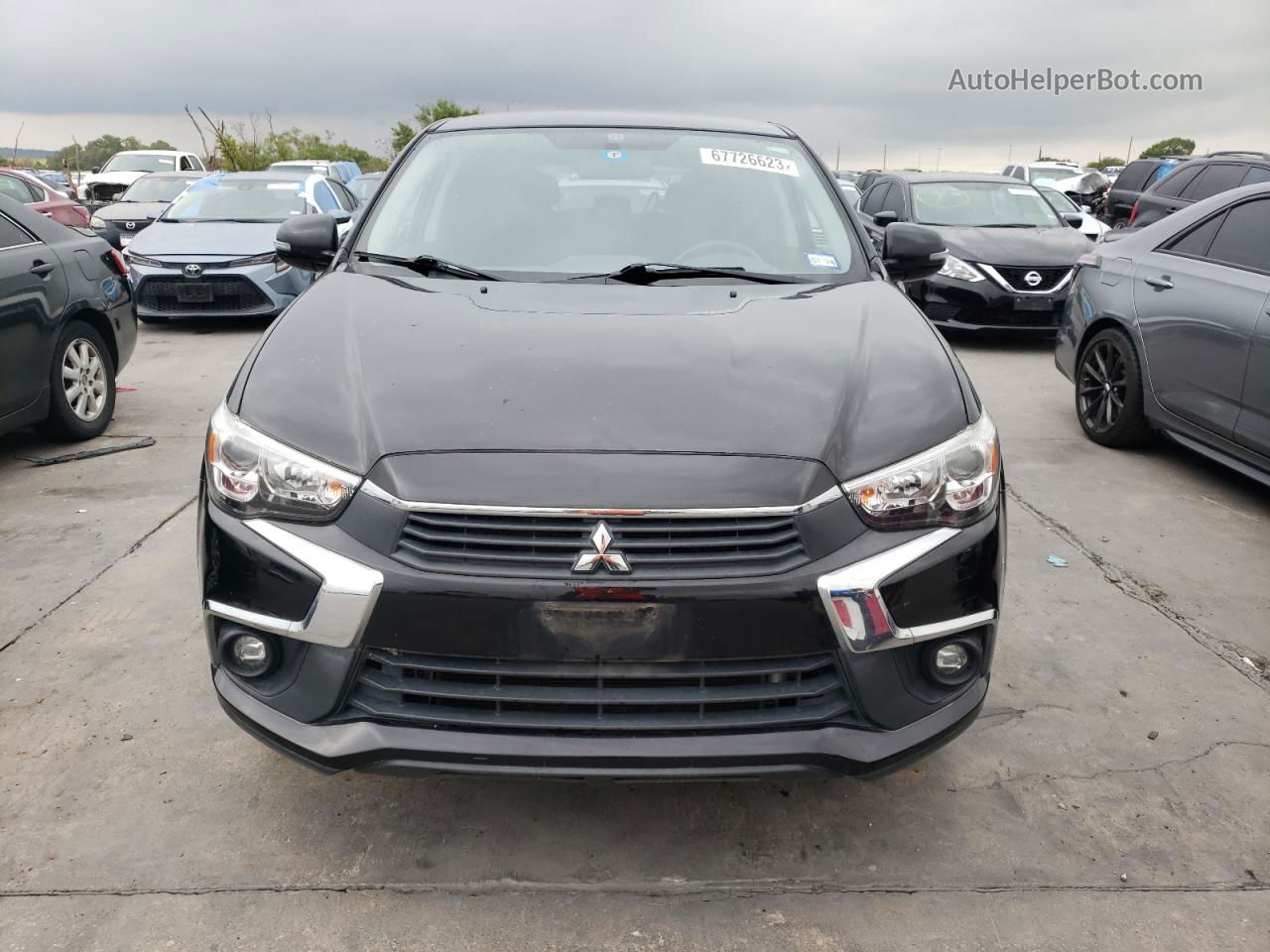 2017 Mitsubishi Outlander Sport Es Черный vin: JA4AP3AUXHZ035892