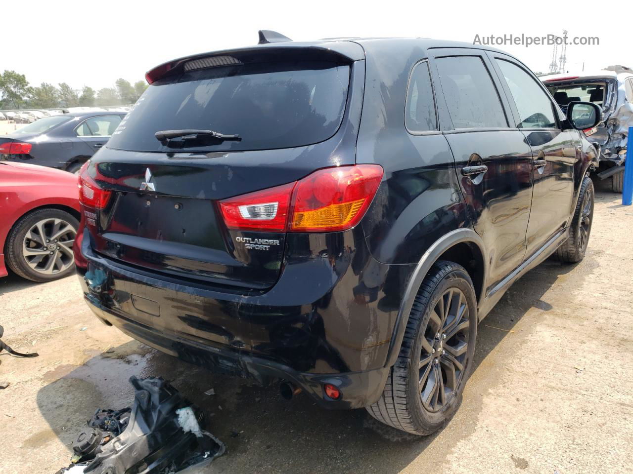 2017 Mitsubishi Outlander Sport Es Black vin: JA4AP3AUXHZ070643