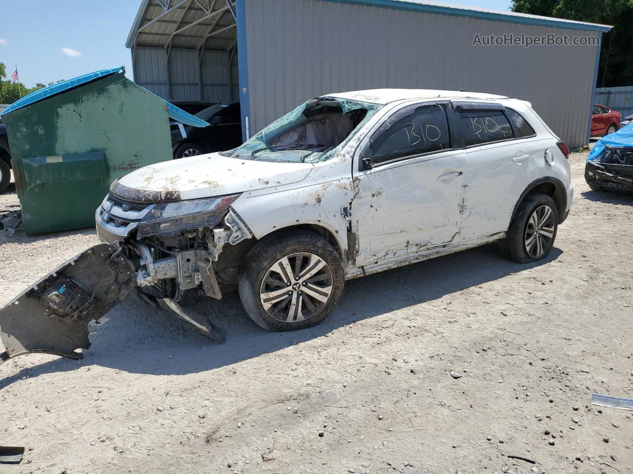 2020 Mitsubishi Outlander Sport Es White vin: JA4AP3AUXLU006673