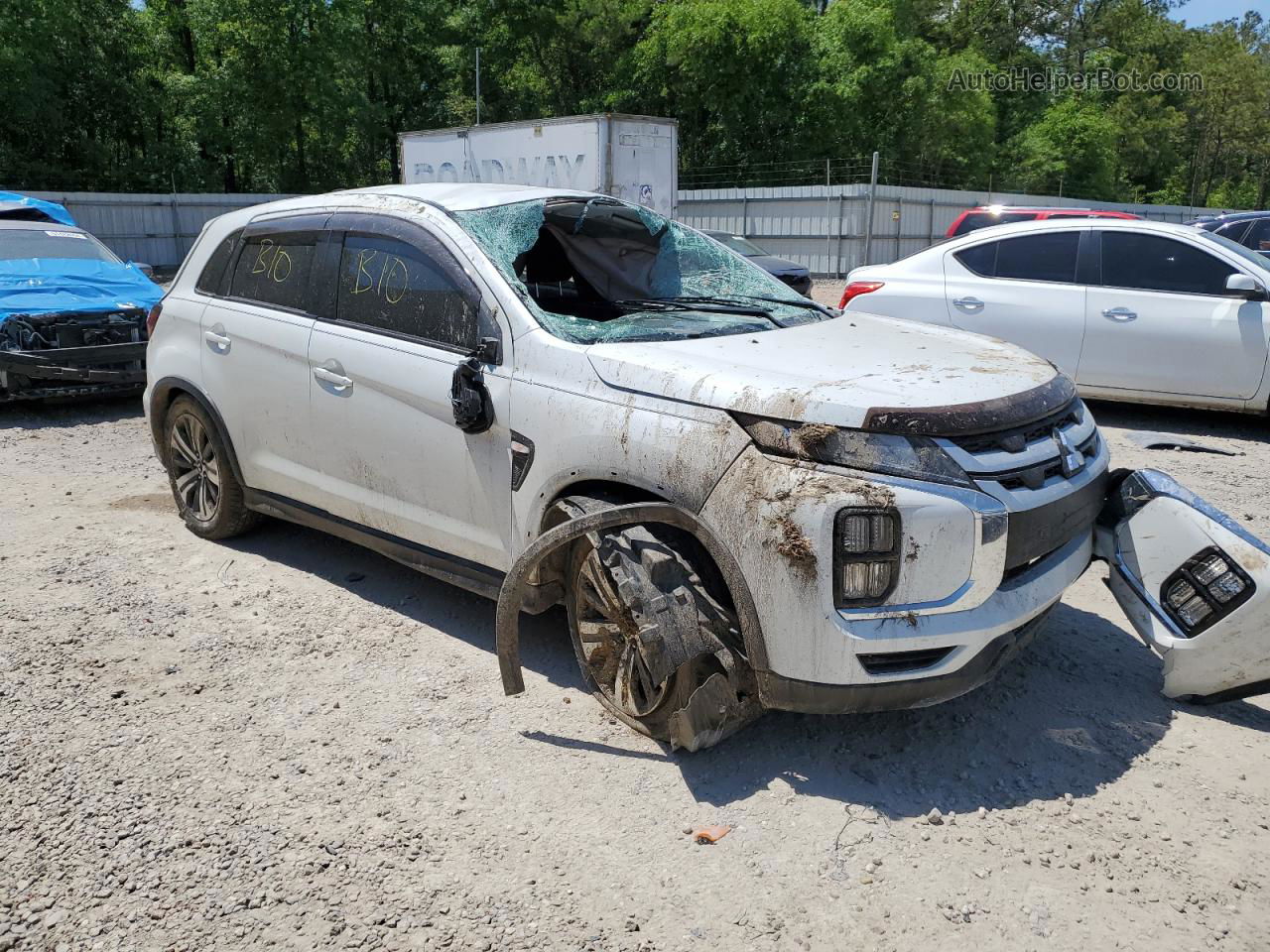 2020 Mitsubishi Outlander Sport Es White vin: JA4AP3AUXLU006673