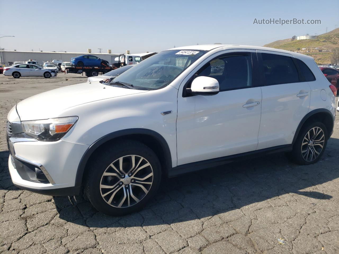 2016 Mitsubishi Outlander Sport Es Белый vin: JA4AP3AW2GZ036714