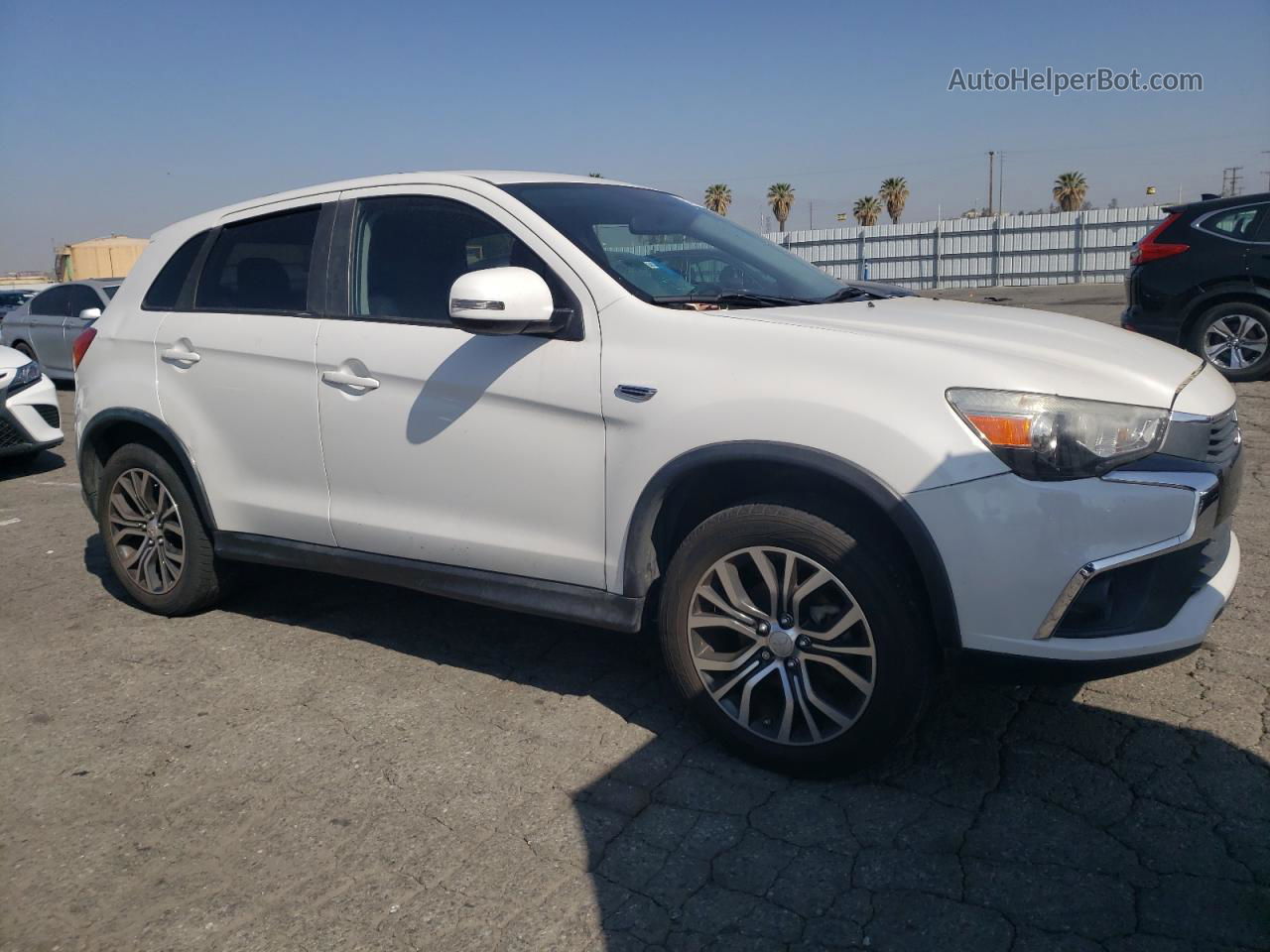 2016 Mitsubishi Outlander Sport Es White vin: JA4AP3AW2GZ036714