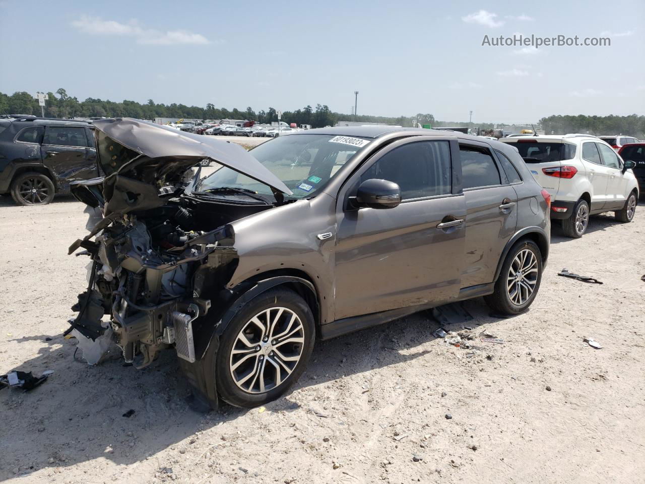 2017 Mitsubishi Outlander Sport Es Серый vin: JA4AP3AW3HZ066192