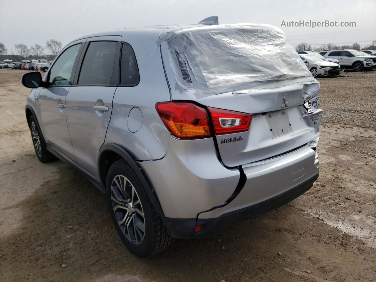 2017 Mitsubishi Outlander Sport Es Серебряный vin: JA4AP3AW4HZ028258