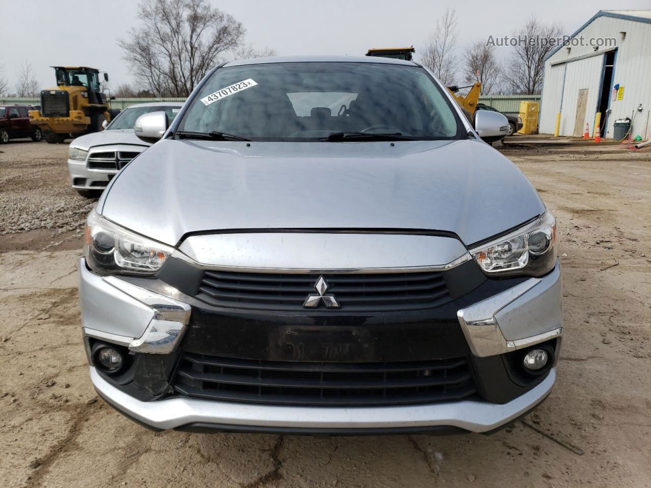 2017 Mitsubishi Outlander Sport Es Серебряный vin: JA4AP3AW4HZ028258