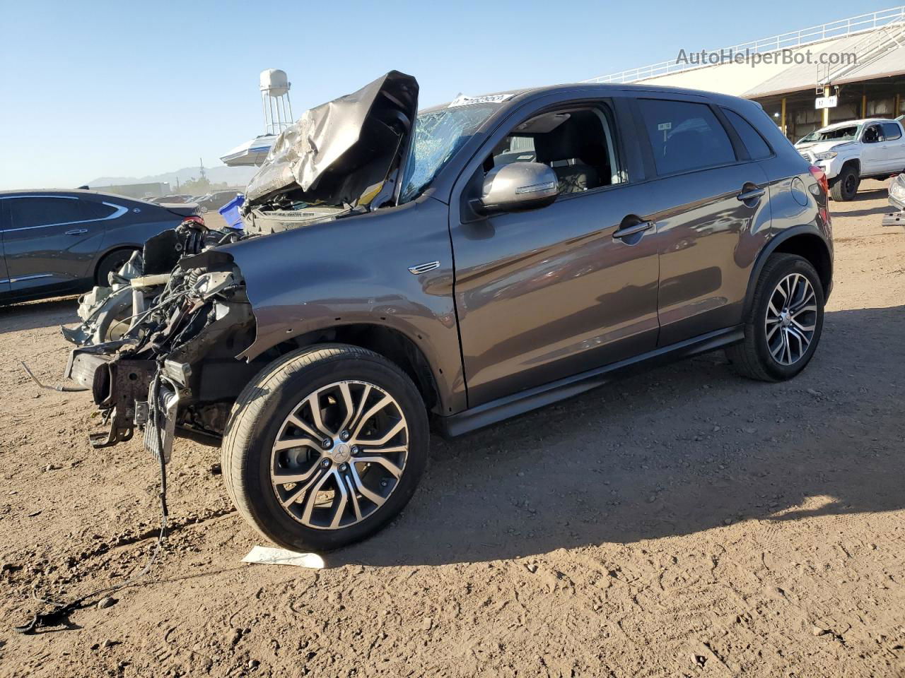 2017 Mitsubishi Outlander Sport Es Gray vin: JA4AP3AW8HZ026965