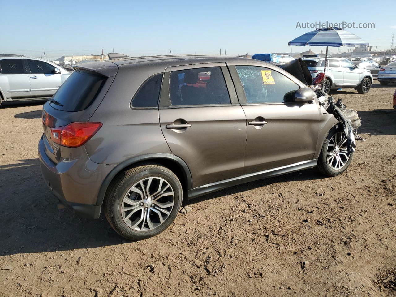 2017 Mitsubishi Outlander Sport Es Gray vin: JA4AP3AW8HZ026965