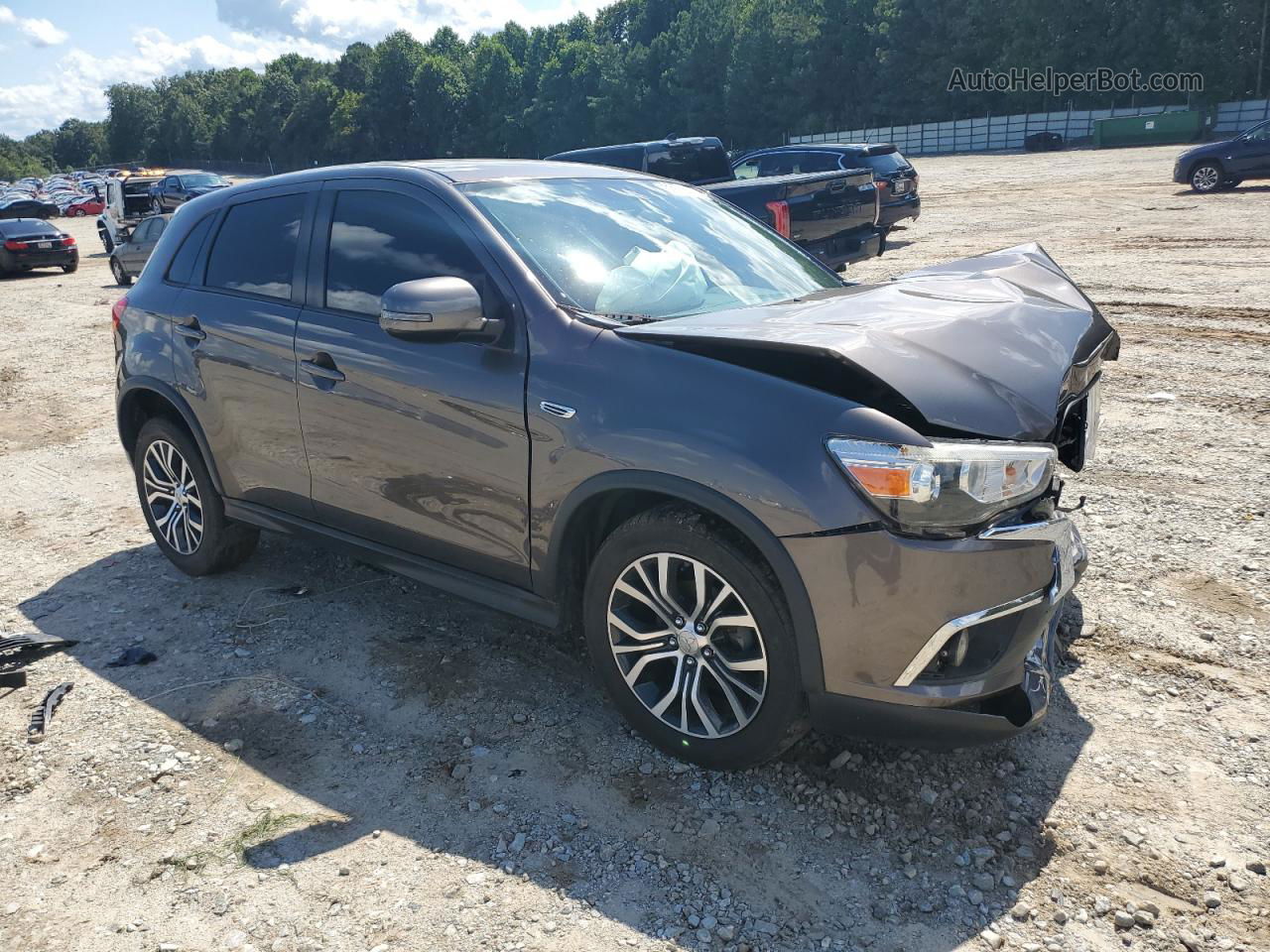 2017 Mitsubishi Outlander Sport Es Brown vin: JA4AP3AWXHZ043671