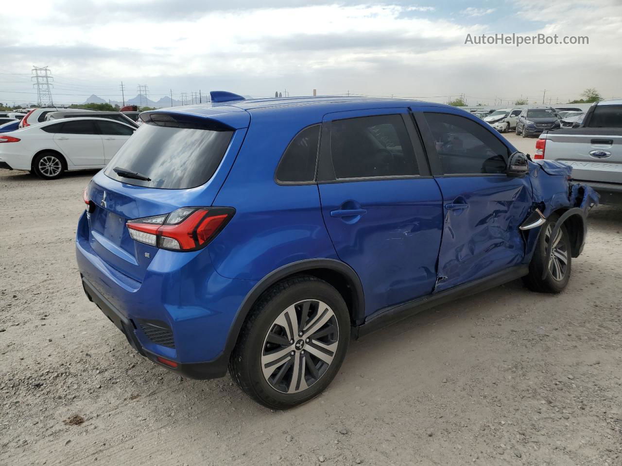 2020 Mitsubishi Outlander Sport Se Blue vin: JA4AP4AU8LU029746