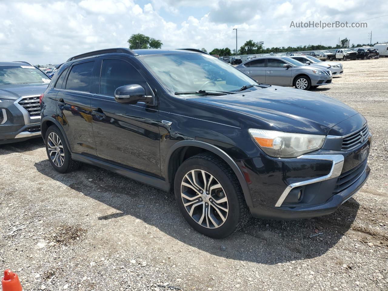 2017 Mitsubishi Outlander Sport Sel Черный vin: JA4AP4AW5HZ046855